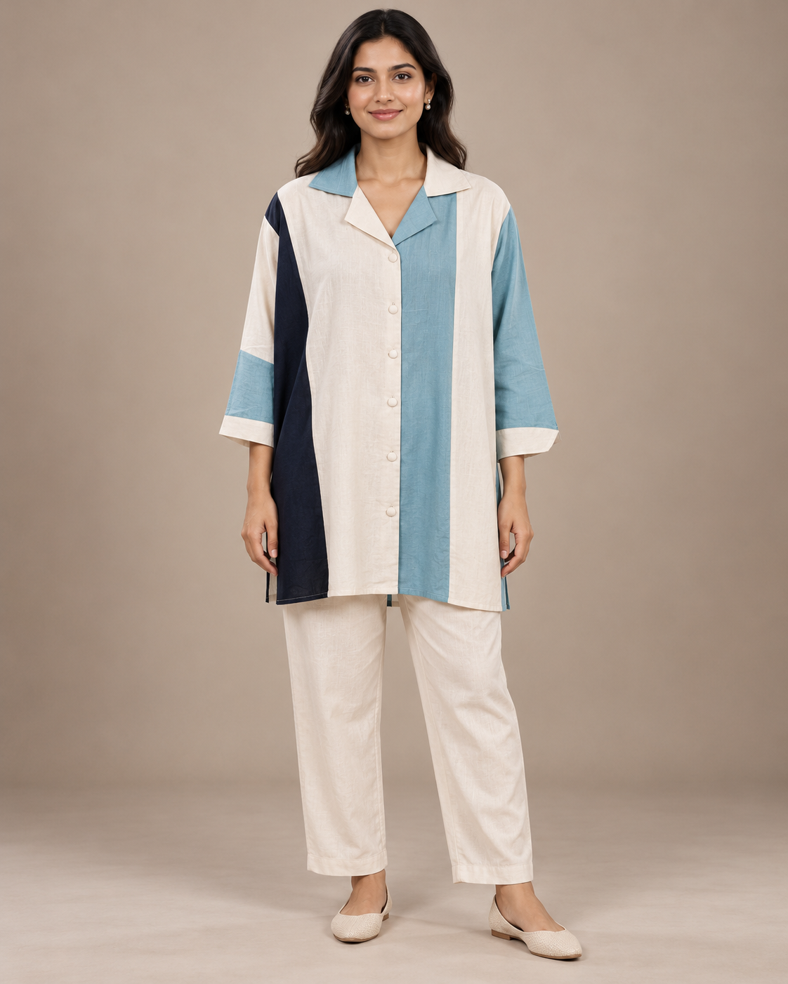 Multi Colour-Block Co-ord Set Main image