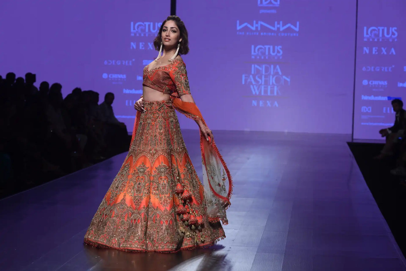 Shraddha Kapoor steals the show in a dazzling lehenga at India Couture Week.  Pics: | Filmfare.com