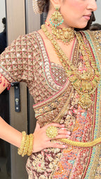 Regal Heritage Zardosi Embellished Bridal Saree