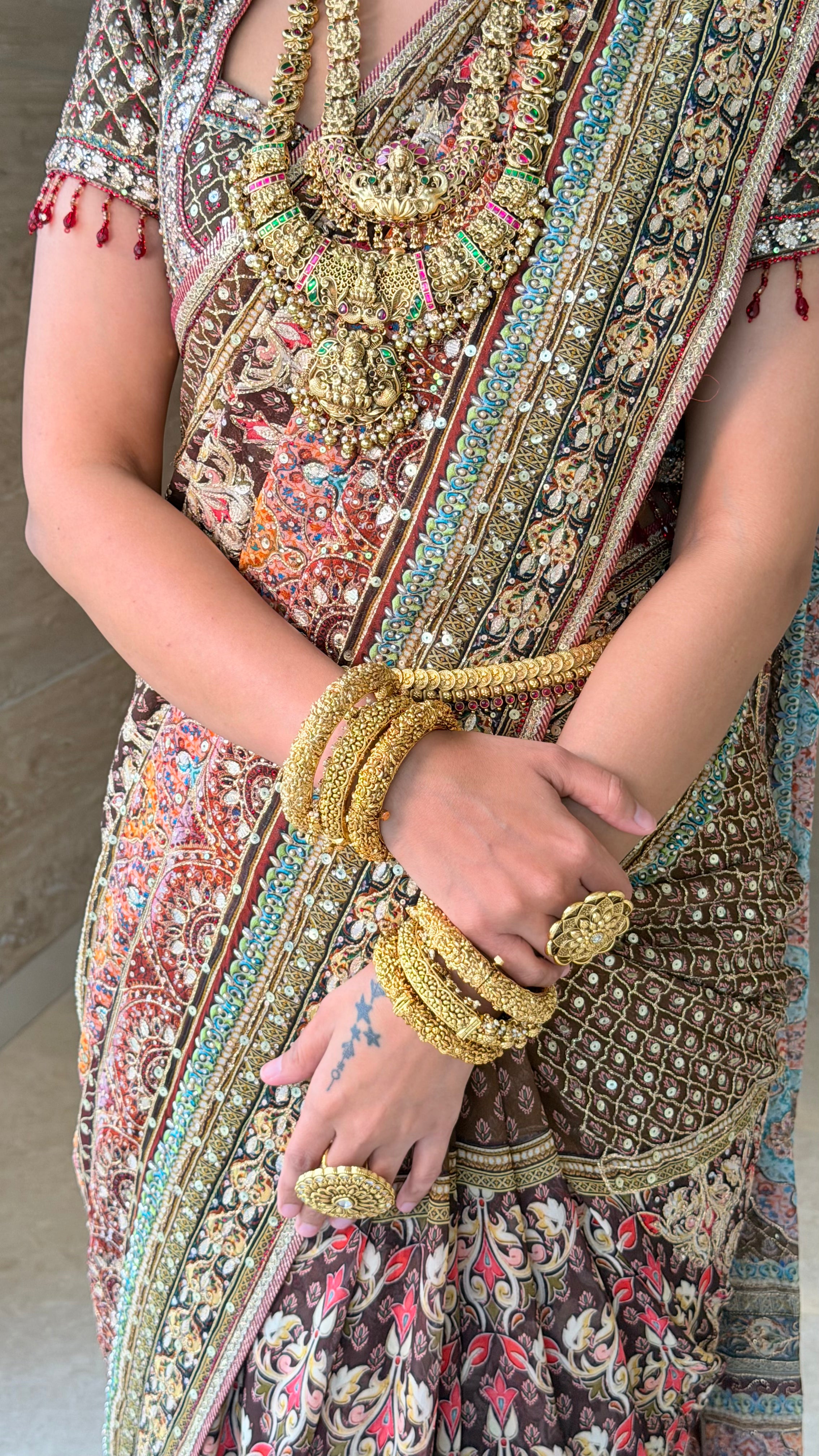 Regal Heritage Zardosi Embellished Bridal Saree