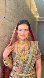 Regal Heritage Zardosi Embellished Bridal Saree