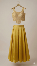 Embellished Peplum Top and Palazzo Set