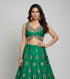 Emerald Garden Lehenga
