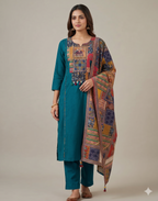 Royal Plum Mosaic Kurta Set
