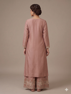 Silk Embroidered Sharara Set