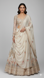 Ivory Aviary Lehenga (P-2206 M-107)