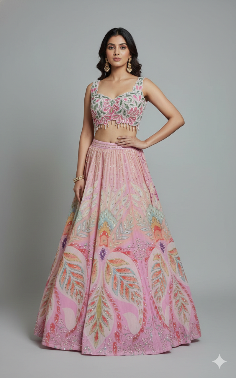 Sun-Kissed Petal Lehenga
