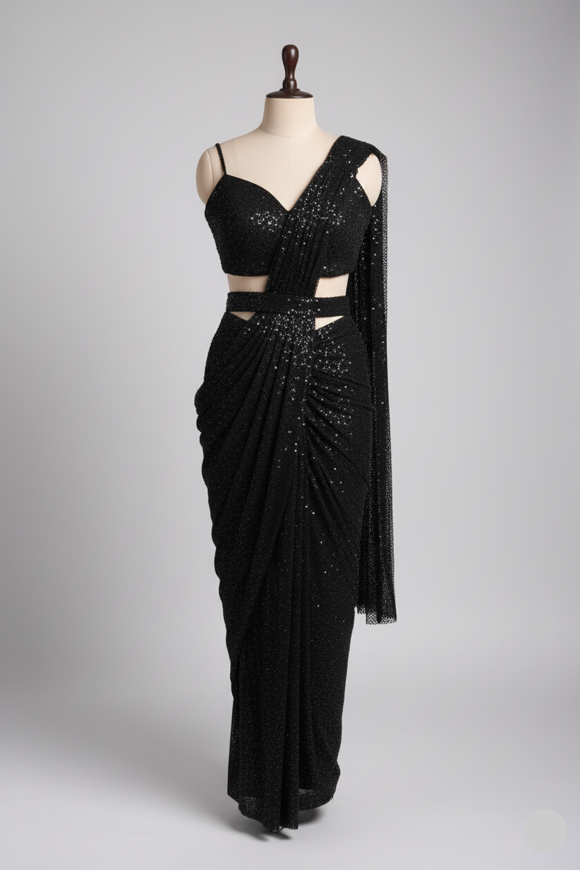Modern Black Sequin Drape( ZW-4500 D-4) Main image