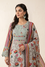 Floral Block-Printed Kurta Set