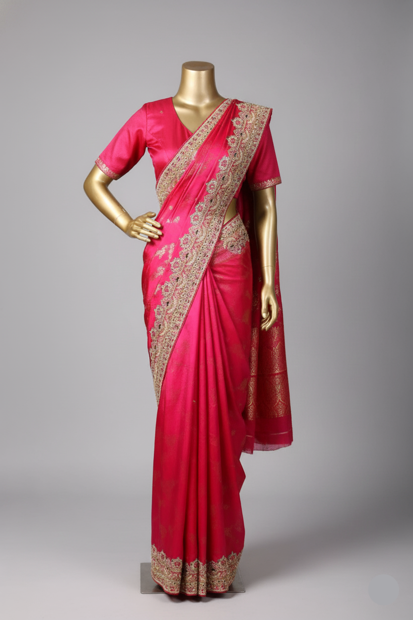 The Ruby Radiance Saree (ADF-123 GS-107) Main image