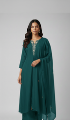 Rani-colored kurti set (25-1942 R-7)