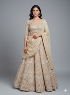 Champagne Ivory Lehenga