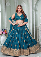 Designer Georgette Silk Lehenga Choli Set