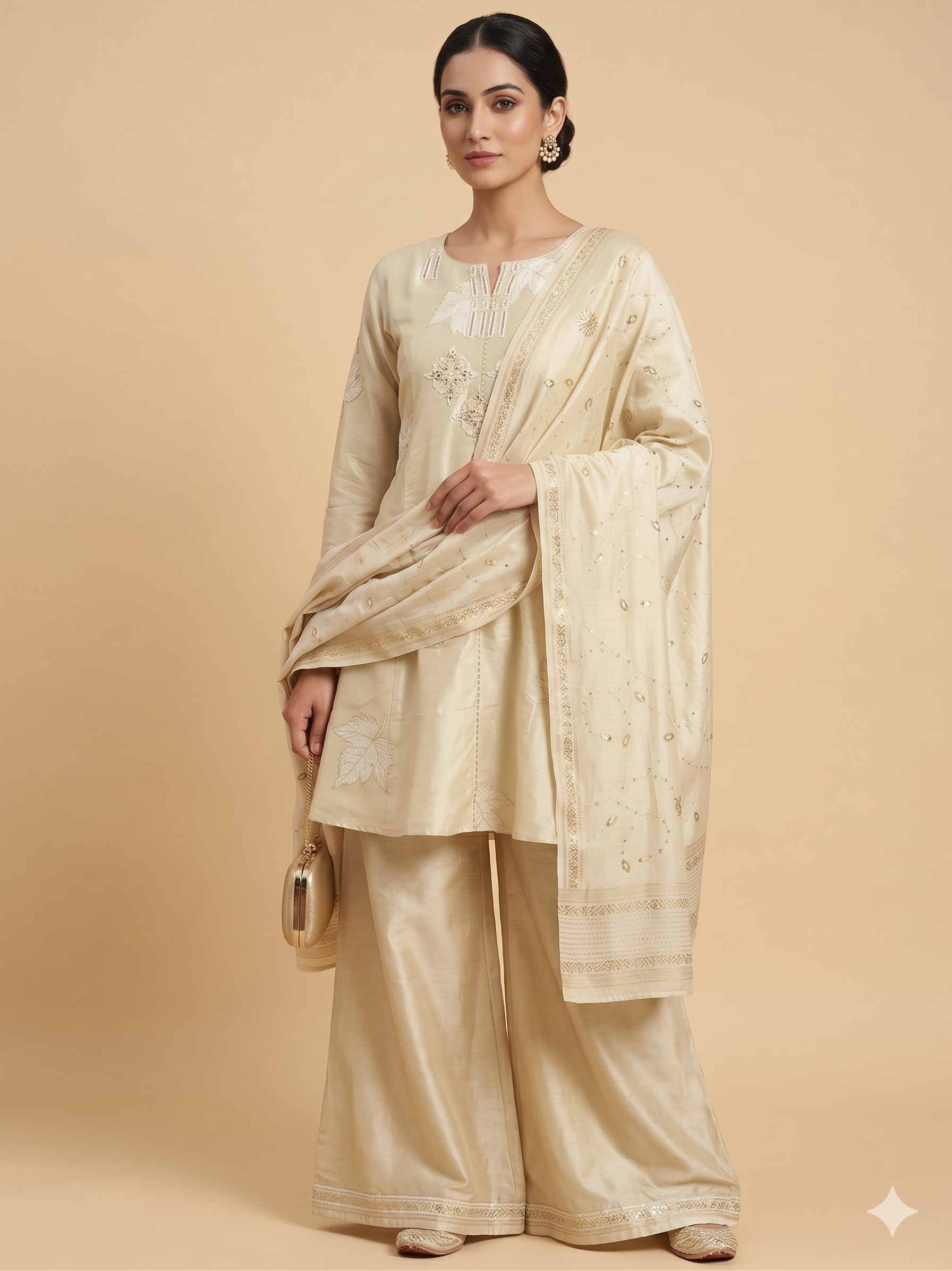 Silk Chanderi Sharara Set Main image