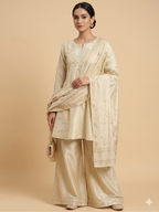 Silk Chanderi Sharara Set