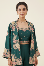 Three-Piece Embroidered Co-ord Set