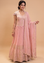 Regal Georgette Anarkali Gown Set