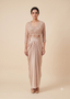 Champagne Beige Dhoti Skirt Set