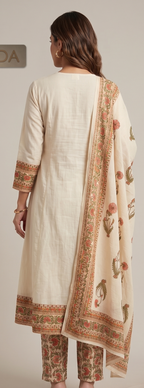 Floral Printed Anarkali Kurta Set