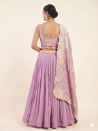 Pastel lavender lehenga set
