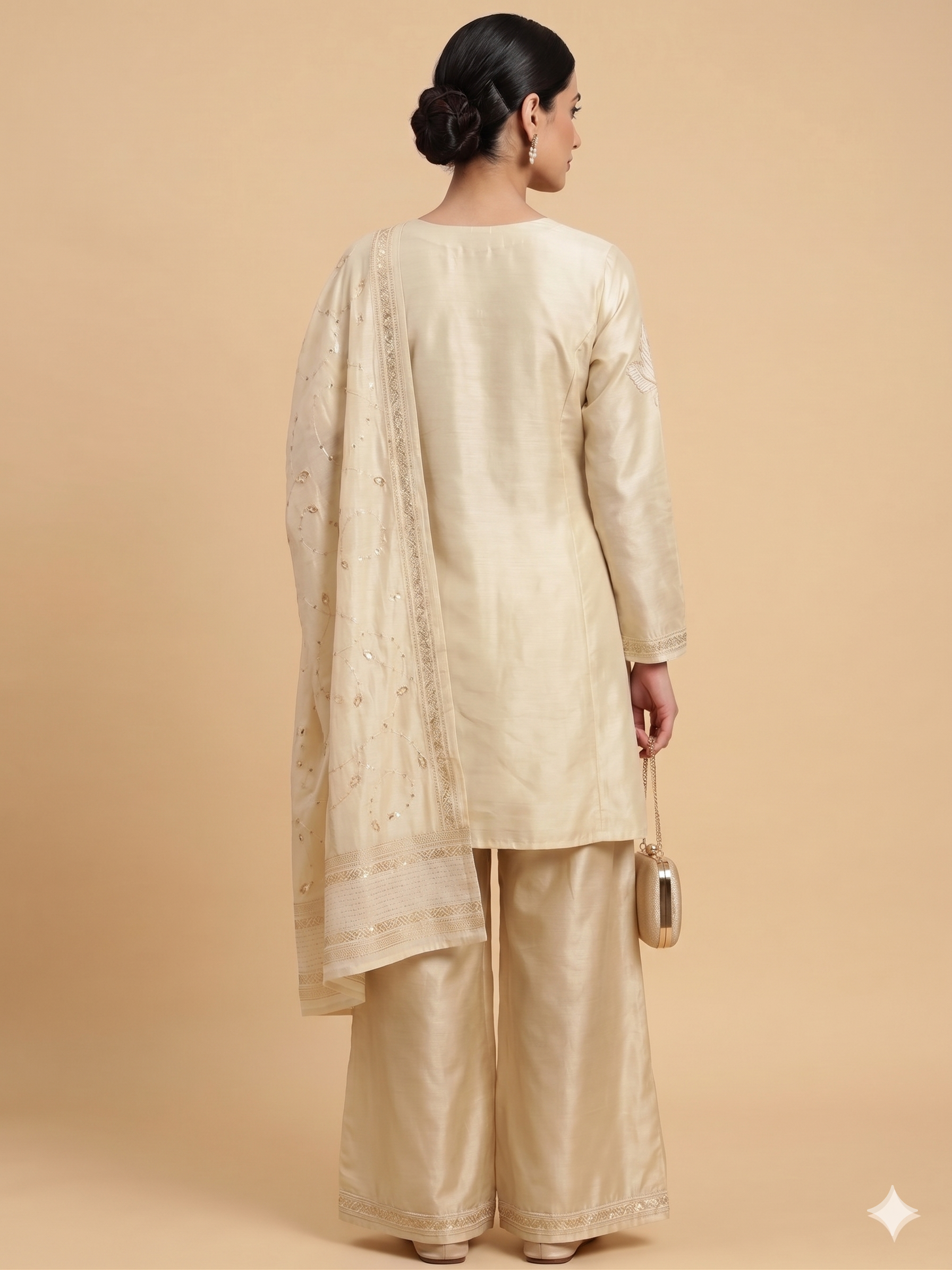 Silk Chanderi Sharara Set