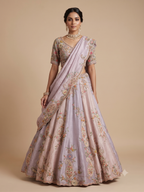 Embroidered Silk Lehenga Set