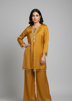 Vibrant mustard yellow co-ord set (25-1956 R-7)