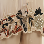 Embroidered Scalloped Co-ord Set