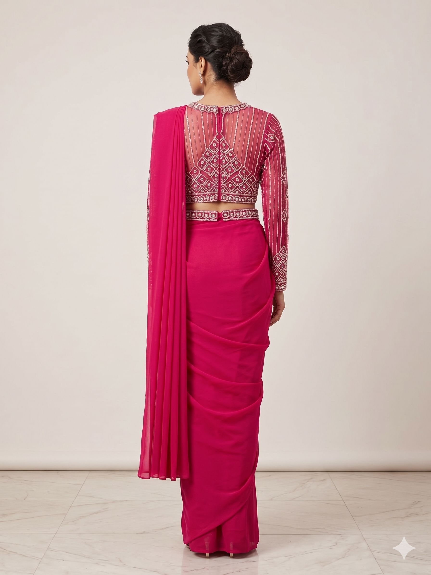 Regal Deep Ready-to-Wear Drape Saree