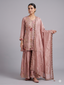 Mauve Pink Silk Sharara Set