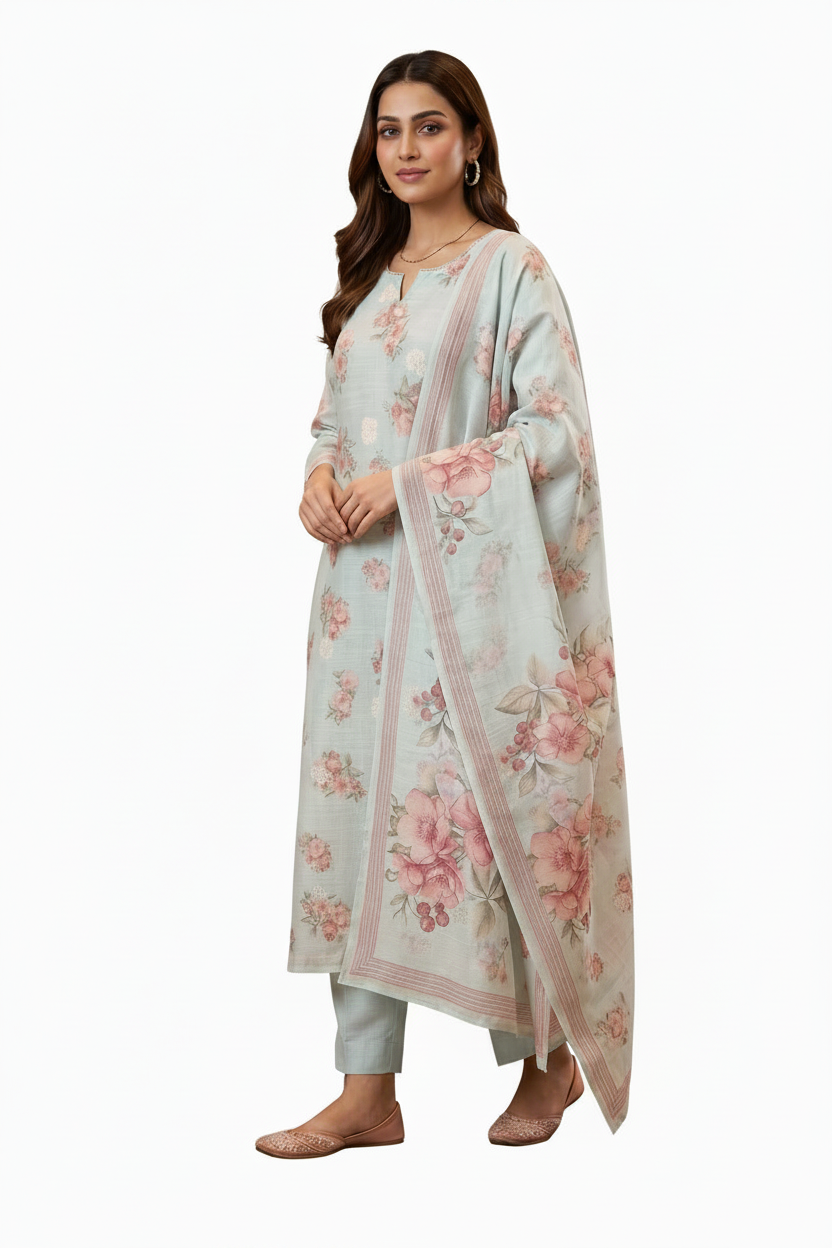 Pastel Serenade Floral Suit Set Main image