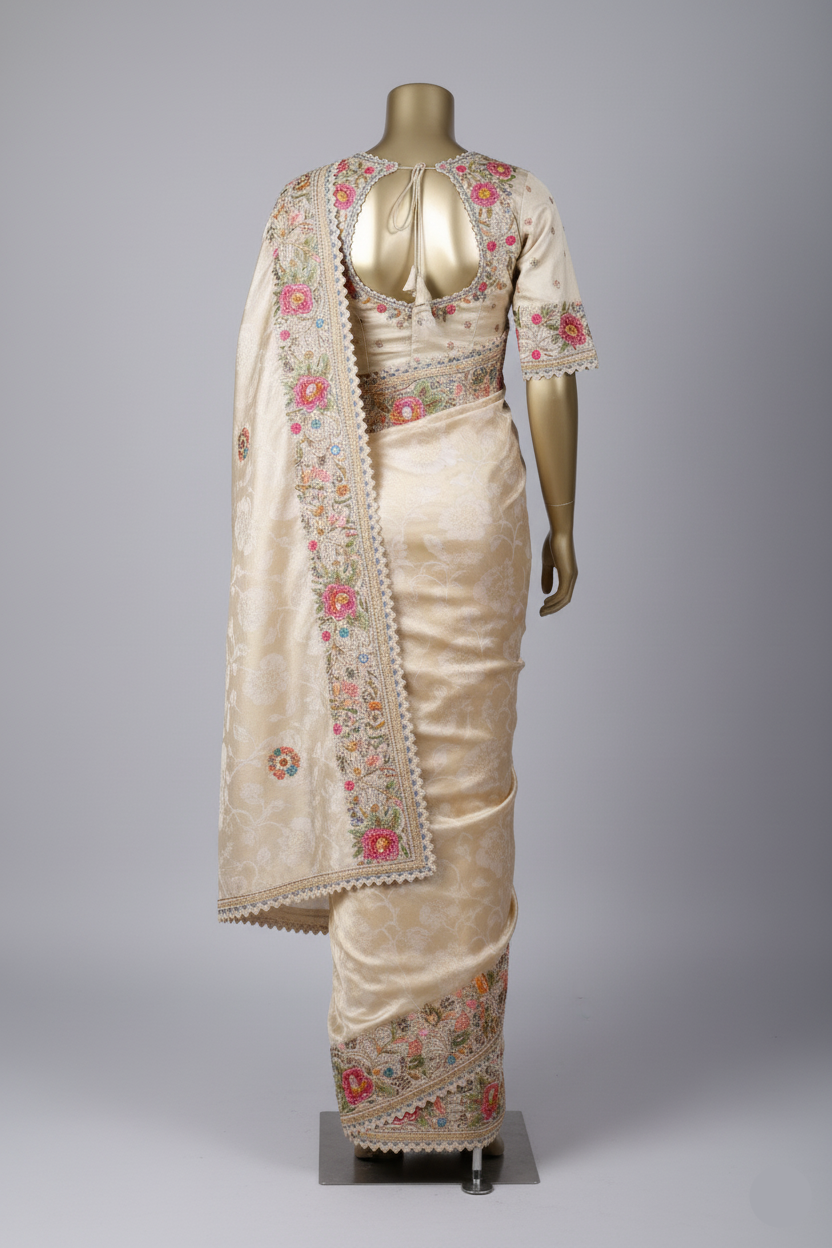 Heirloom Garden SAREE ( LAEAFY TRAIL GA-19) Secondary image