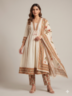 Floral Printed Anarkali Kurta Set