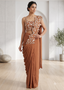 Embroidered Cutwork Pre-Draped Saree