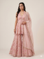 Floral Pink Halter-Neck Sharara Set