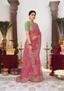 Organza Saree with Heavy Zardosi Embroidery