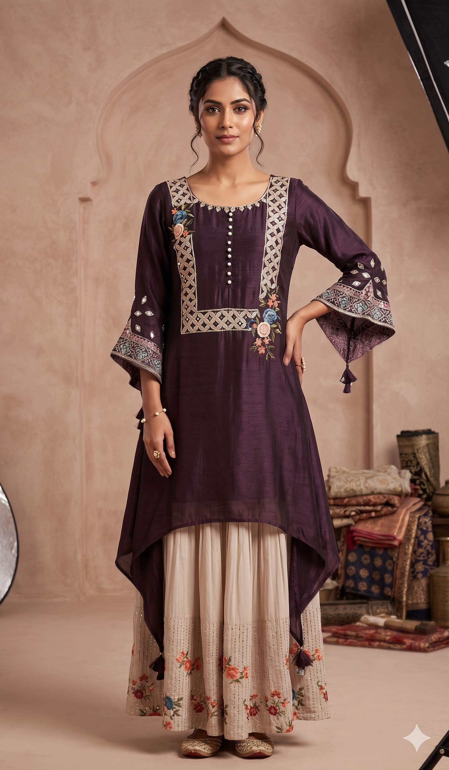 Brown & Cream Festive Co-ord Set