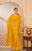 Elegant Mustard Silk Saree