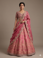 Regal Rose Heritage Printed Lehenga Set