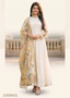 Ivory Serenade: Floor-Length Silk Anarkali Set