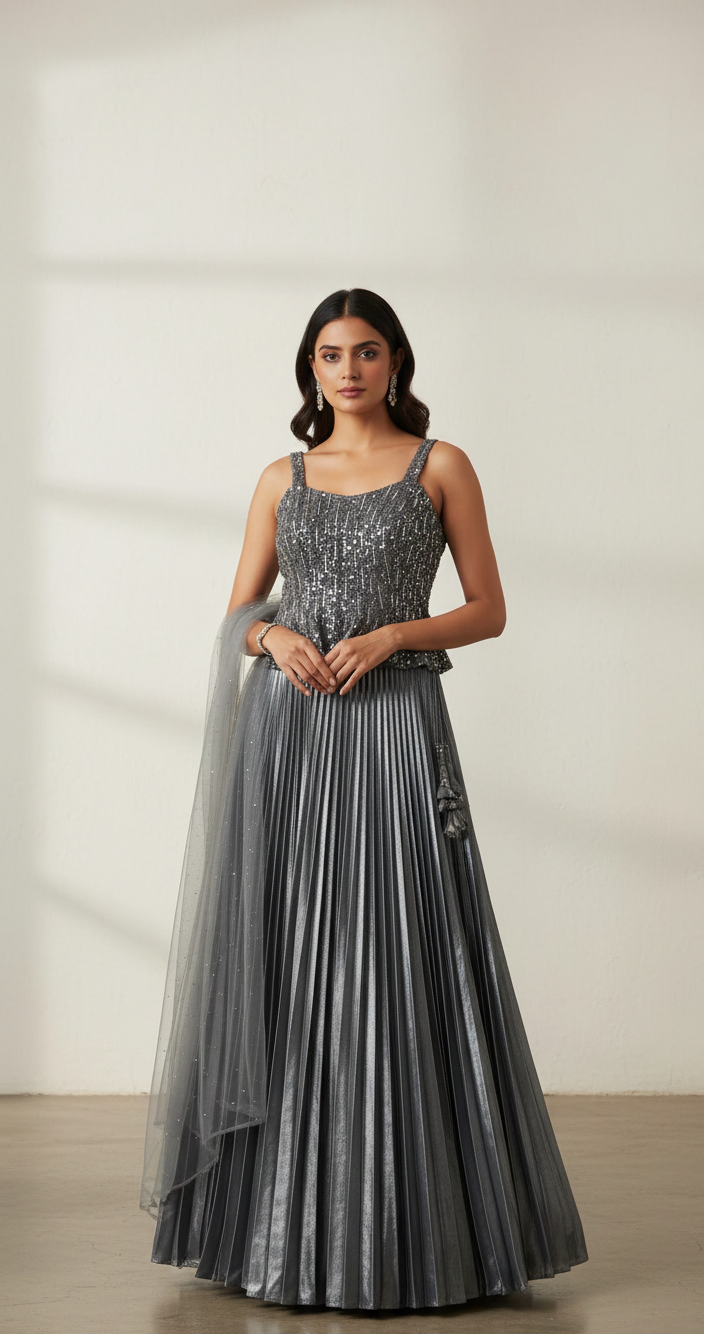 Sovereign One-Shoulder Cape Gown