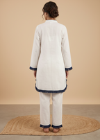 Chic Off-White Cotton Co-ord Set