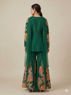 Floral Appliqué Sharara Set