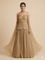 Beaded Corset & Pleated Lehenga