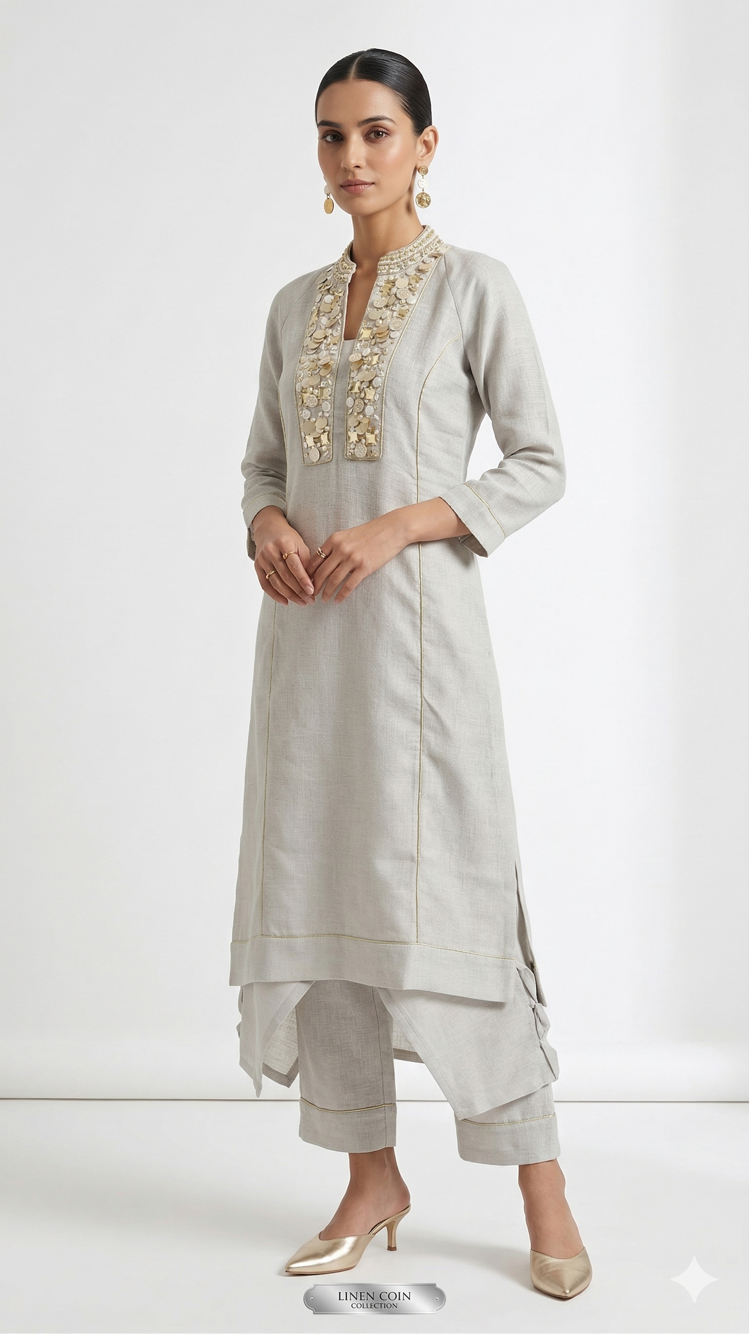 The Linen Luxe Kurta Set Main image