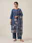 Blue Linen-Silk Suit Set