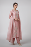Pink Silk Chanderi Suit Set