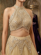 Gilded Zenith Golden Lehenga
