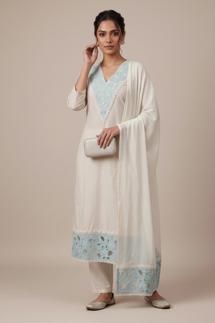 Cotton Silk Kurta Set