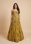 Corset Style Blouse Printed Lehenga Set